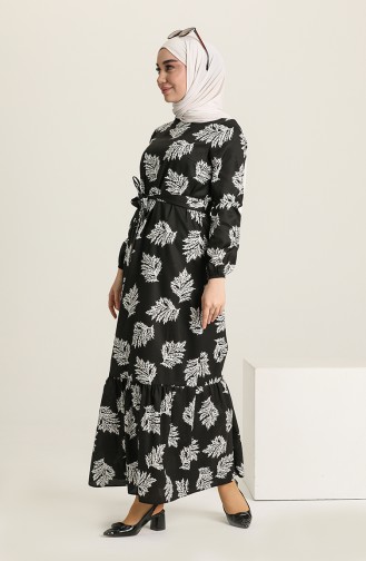 White Hijab Dress 2066-01