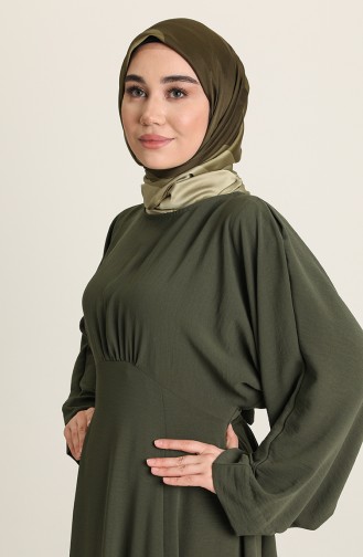 Khaki Hijab Dress 1004-01