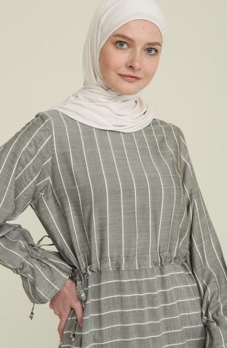 Kleid aus Viskose 4500-02 Khaki 4500-02