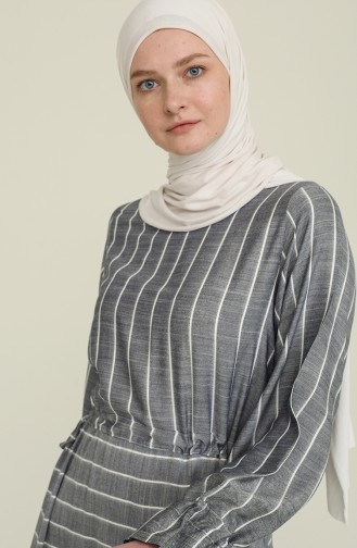 Kleid aus Viskose 4500-04 Dunkelblau 4500-04