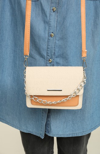 Beige Schultertasche 3507-05