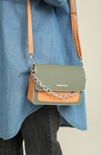 Green Shoulder Bags 3507-82