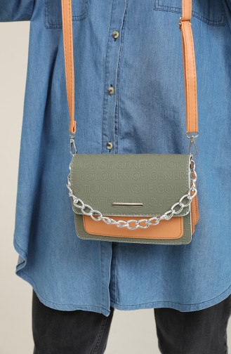 Green Shoulder Bags 3507-82