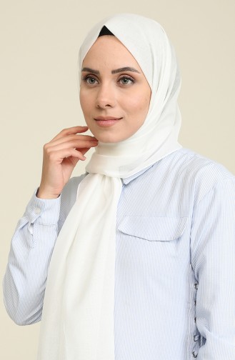 Pamuk Şal 5544-01 Krem