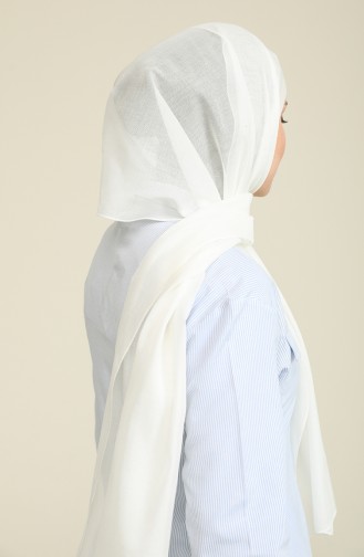 Pamuk Şal 5544-01 Krem
