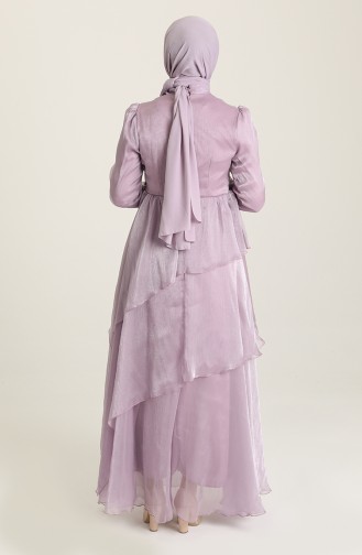Violet Hijab Evening Dress 52825-01