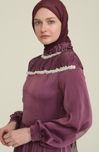 Lila Hijab-Abendkleider 0415-02