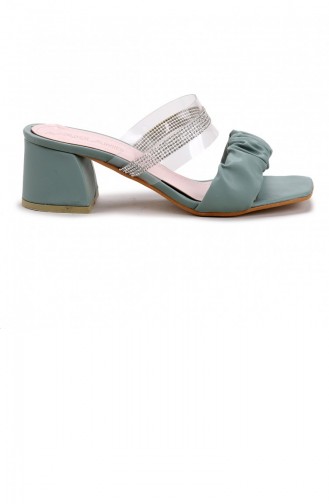  Summer slippers 21YAZTERPOT0015_MNT.Mint Yeşil