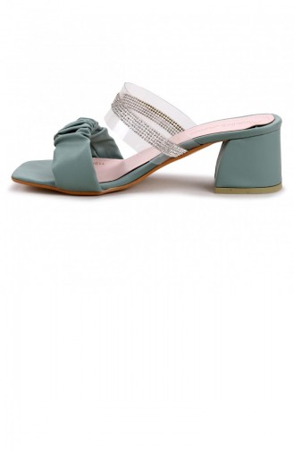  Summer slippers 21YAZTERPOT0015_MNT.Mint Yeşil