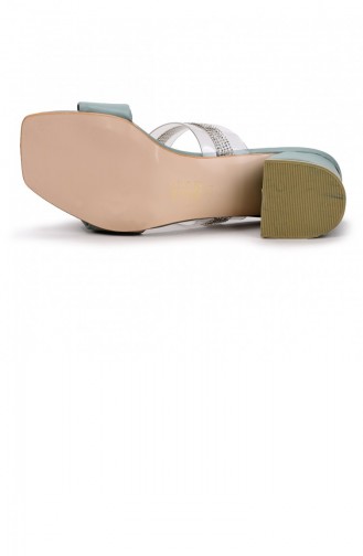  Summer slippers 21YAZTERPOT0015_MNT.Mint Yeşil