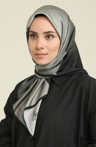 Aker Twill Eşarp 8016-795-912 Siyah Gri