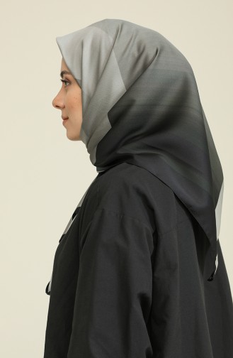 Aker Twill Eşarp 8016-795-912 Siyah Gri