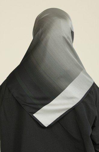 Aker Twill Eşarp 8016-795-912 Siyah Gri