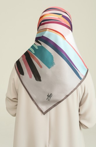 Aker Twill Eşarp 8082-795-971 Vizon Petrol