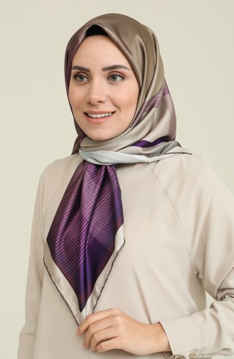 Armine Sport Eşarp 3024-07 Bej Mor