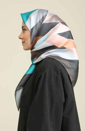 Turquoise Hoofddoek 3042-16