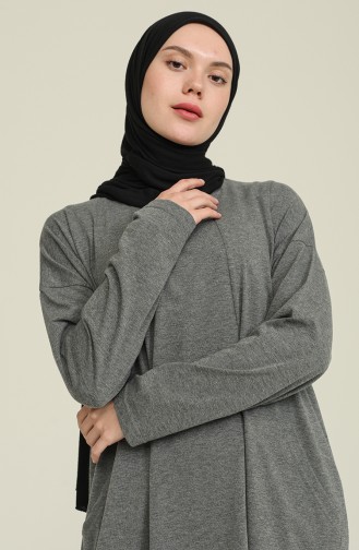 Sport Dress with Pockets 201447-03 Gray 201447-03