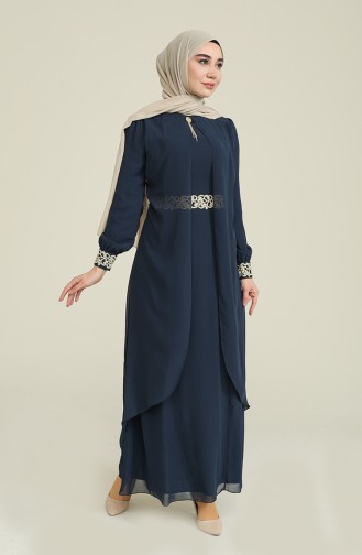 Hijab Kleid FY 52221-05 Dunkelblau 52221-05