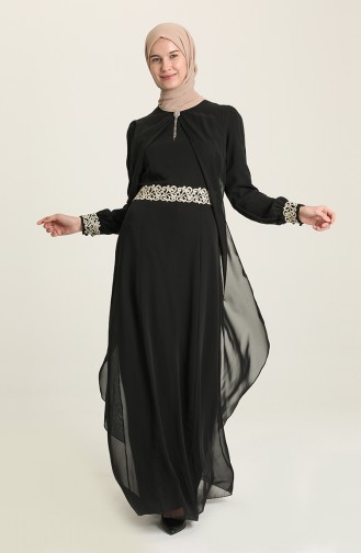 Robe Hijab FY 52221-06 Noir 52221-06
