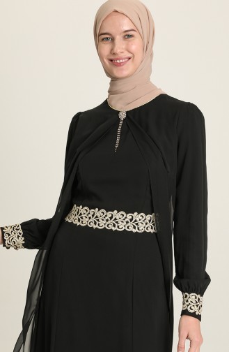 Hijab Kleid FY 52221-06 Schwarz 52221-06