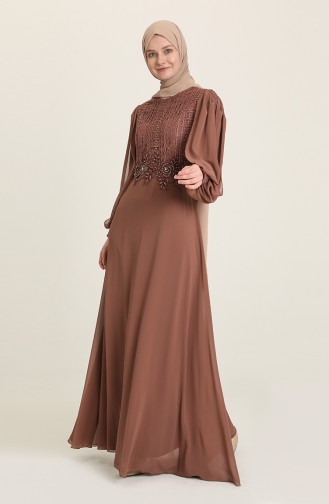 Nerz Hijab-Abendkleider 52819-03