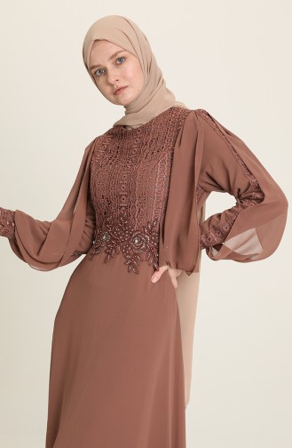 Nerz Hijab-Abendkleider 52819-03
