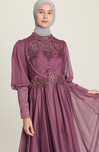 Lila Hijab-Abendkleider 52822-05