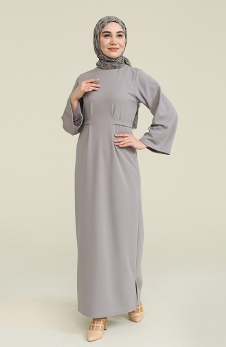 Robe Hijab Gris 8004-01