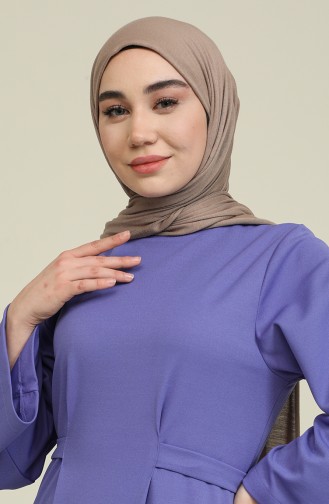 Violett Hijab Kleider 8004-04