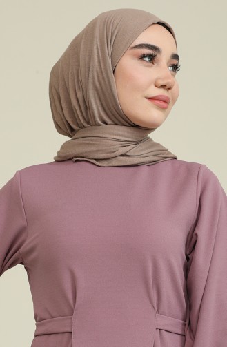 Dunkel-Rose Hijab Kleider 8004-07