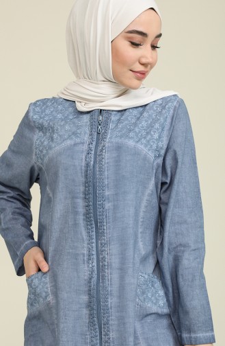 Ice Blue Abaya 7070-05