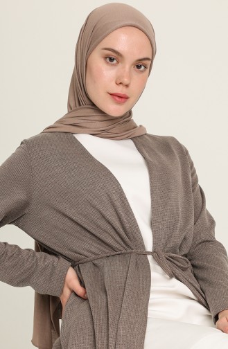 Mevsimlik Hırka 2239-01 Koyu Vizon