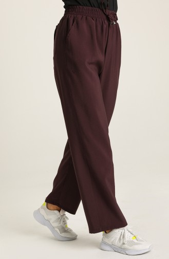 Dark Claret Red Pants 6109-15