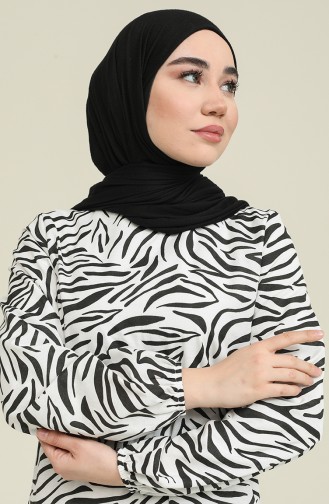 Black Hijab Dress 15037-02