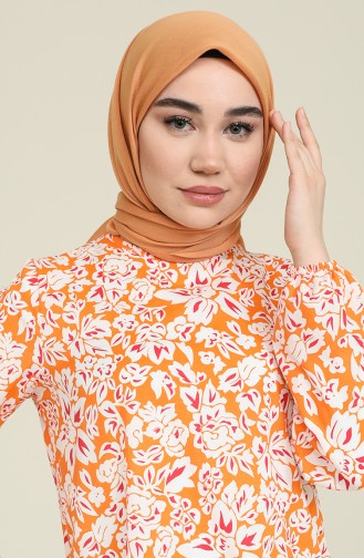 Orange İslamitische Jurk 15039-03