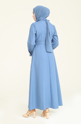 Indigo Hijab Dress 60264-02