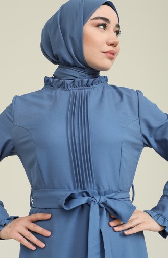 Indigo Hijab Dress 60264-02