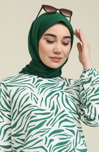 Green Hijab Dress 15037-01