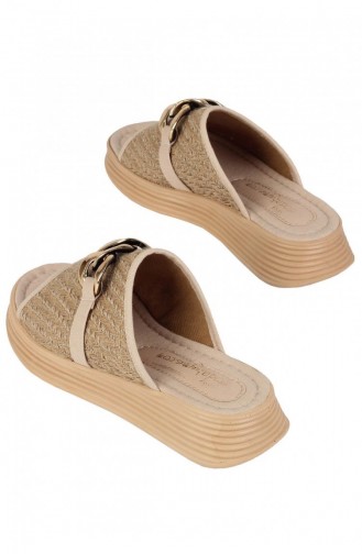  Summer slippers 3067.Altın-Dore