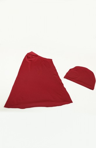 Claret red Swimsuit Hijab 22661-03