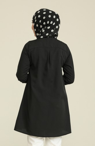 Black Overhemdblouse 8424-01