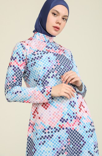 Indigo Hijab Badeanzug 22652-01