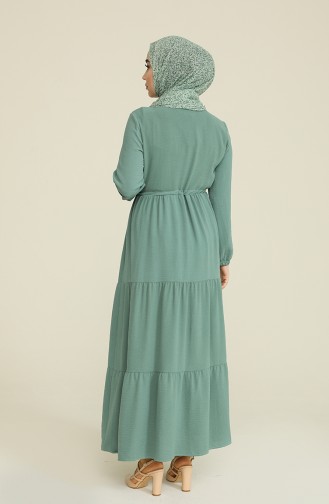 Green Almond Hijab Dress 0007-05