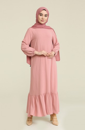 Powder Hijab Dress 0008-07