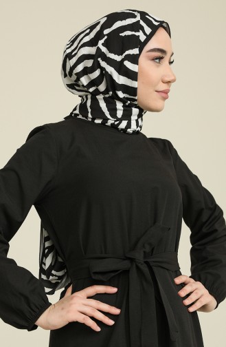 Black Hijab Dress 15040-01