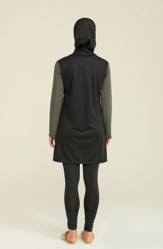 Khaki Hijab Badeanzug 2217-02