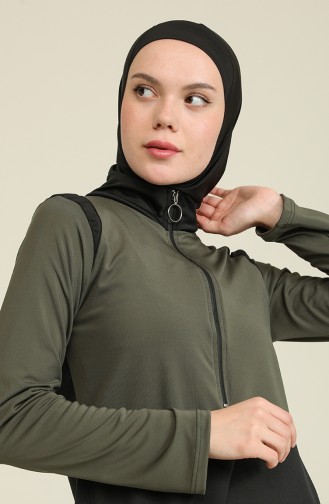 Maillot de Bain Hijab Khaki 2217-02