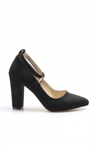  High-Heel Shoes 961ZA552.Siyah Süet