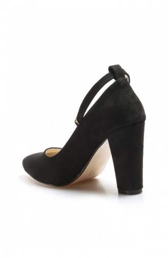  High-Heel Shoes 961ZA552.Siyah Süet