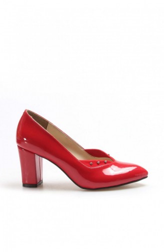  High-Heel Shoes 961ZA556.Kırmızı Rugan